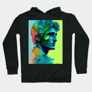 Abstract pop art style portrait of man Hoodie